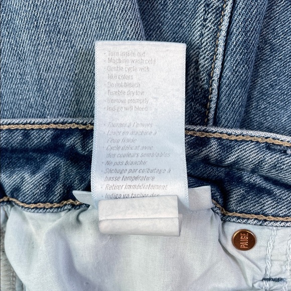 PAIGE “Cindy” High Rise Straight Leg Medium Wash Blue Jeans | 28 - Picture 7 of 11